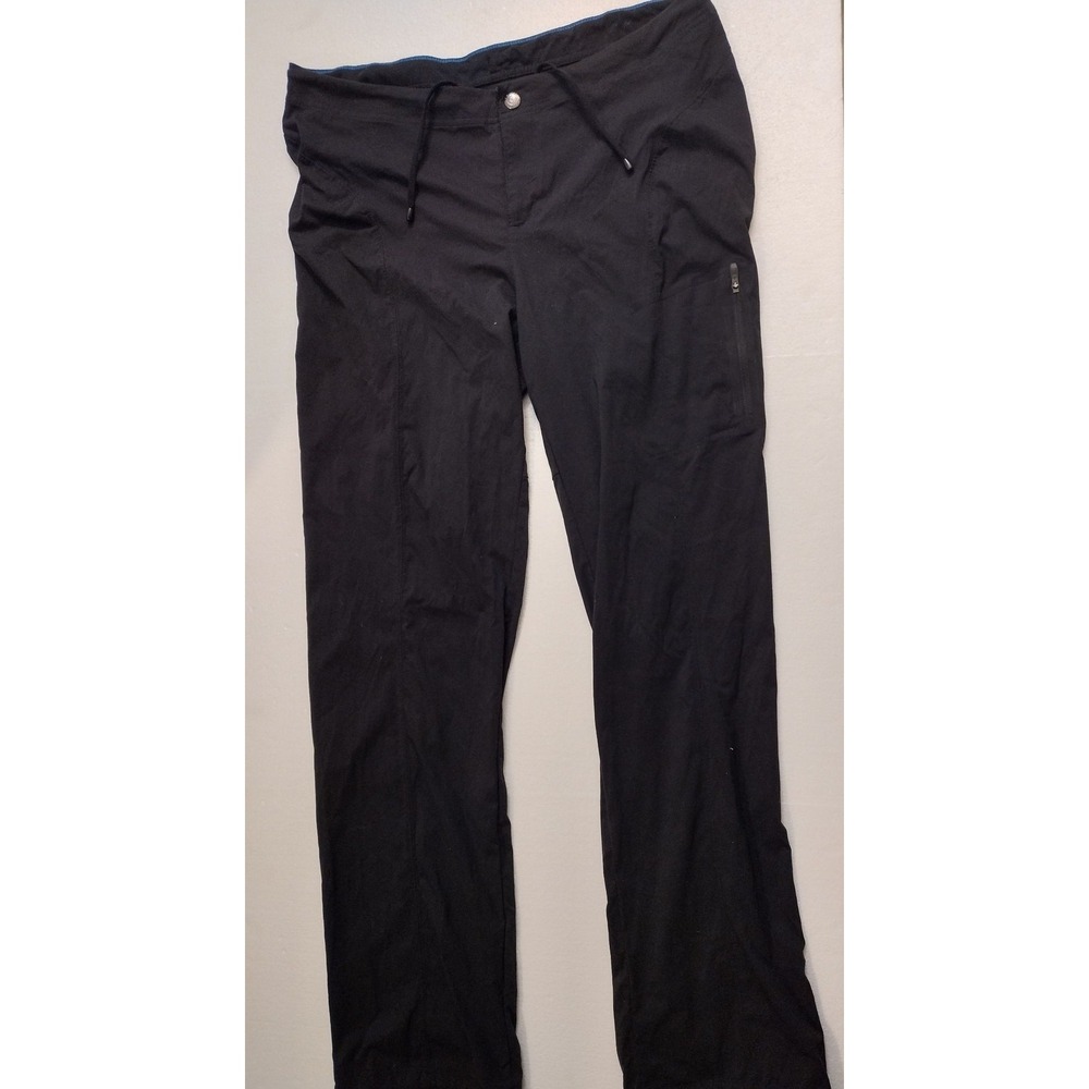 Columbia Pants Womens 14 Black Drawstring Zip Pocket Outdoor Hiking